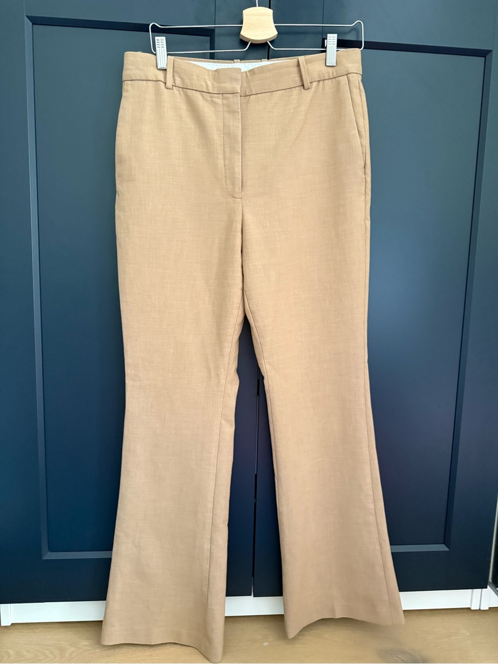 Babaton Beige Flare Pants - Tailored Boot-Cut Trousers